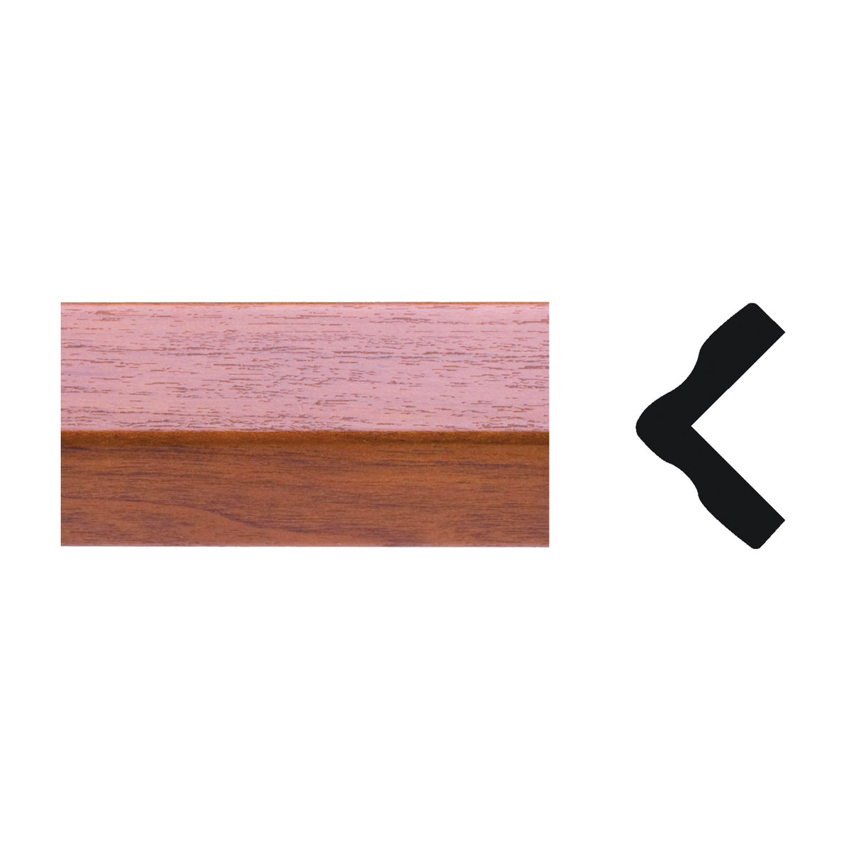 Royal 5073989 Corner Moulding, 8 ft L, 1 in W, PVC, Gunstock