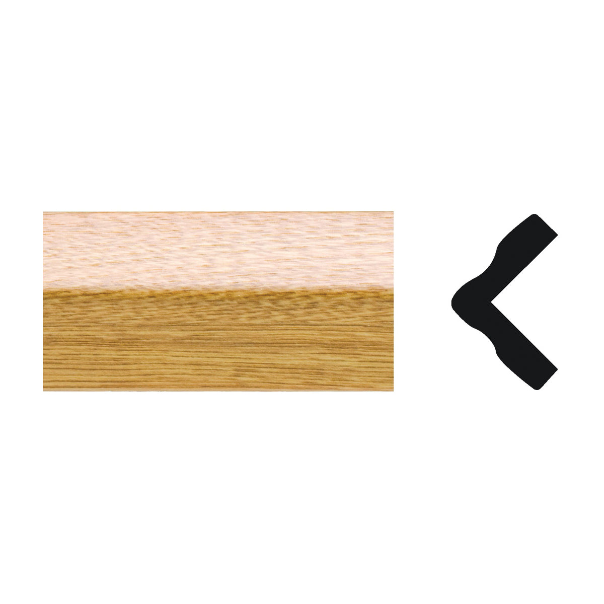 Royal 5073911 Corner Moulding, 8 ft L, 1 in W, PVC, Imperial Oak