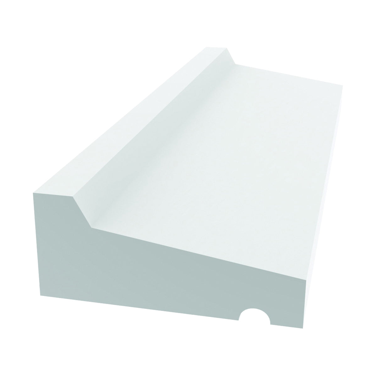 Royal 5100457 Drip Cap Moulding, 12 ft L, 11/16 in W, Cellular PVC, White