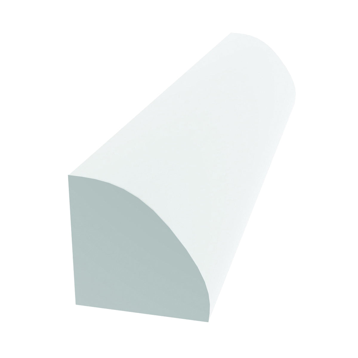 Royal 5101548 Quarter Round Moulding, 12 ft L, 3/4 in W, Cellular PVC, White