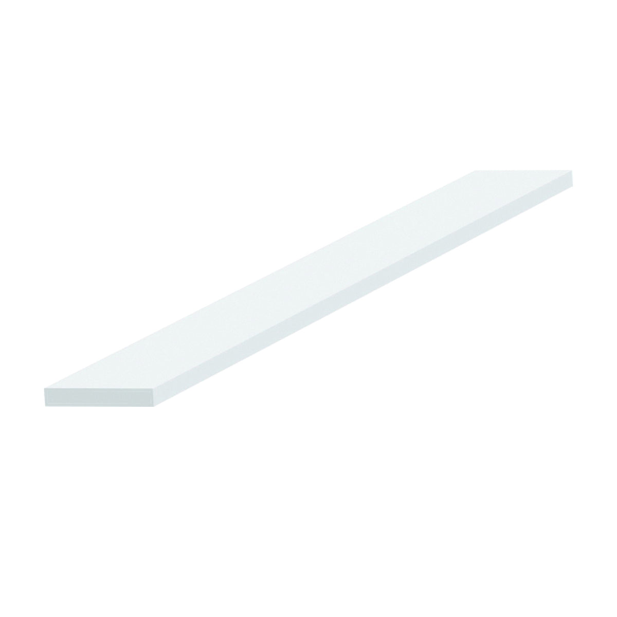 Royal 5103113 Trim Plank Moulding, 12 ft L, 1 in W, Cellular PVC, White