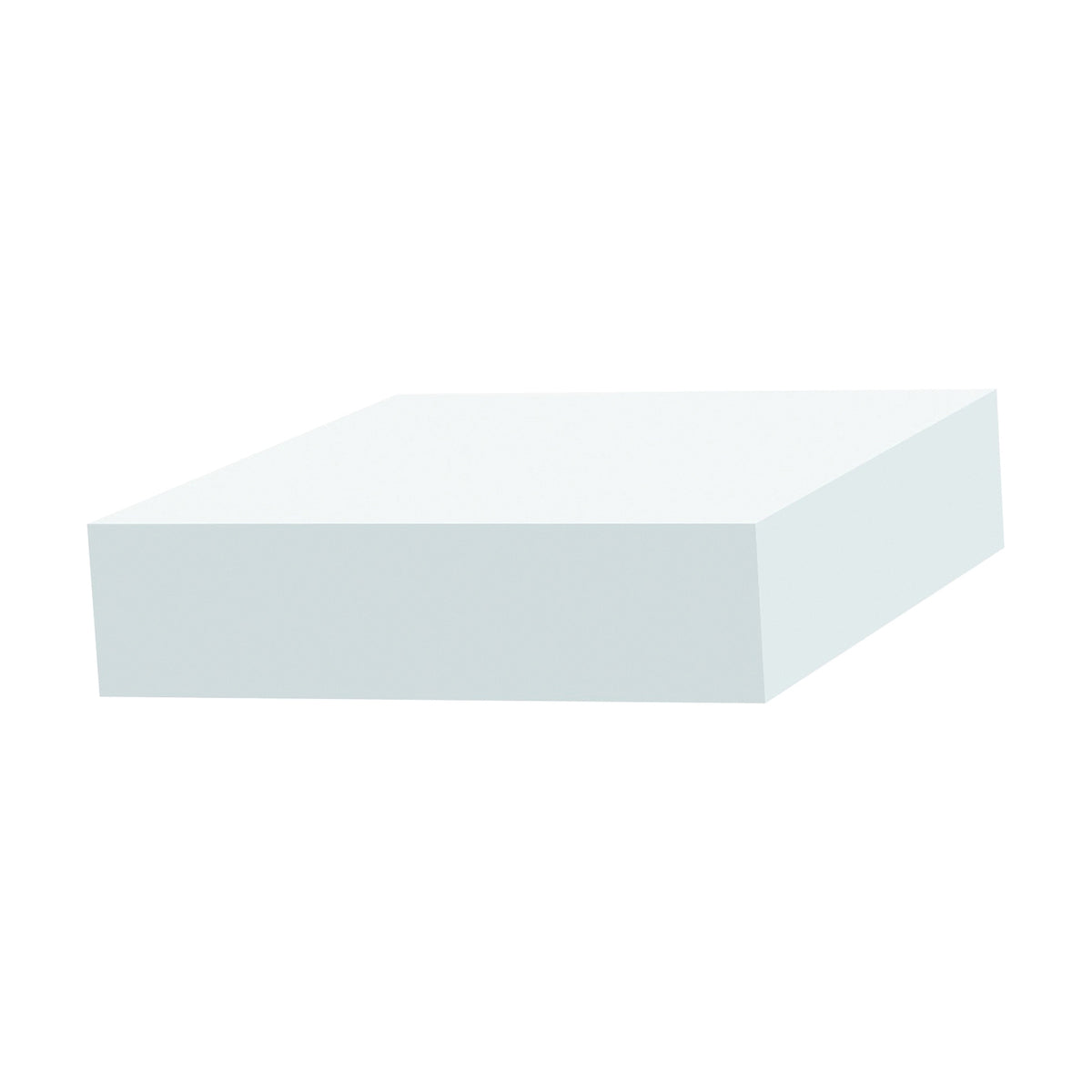 Royal 5103210 Trim Plank Moulding, 8 ft L, 1 in W, Cellular PVC, White