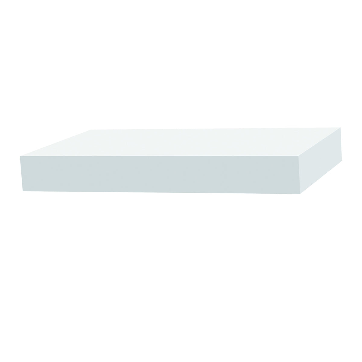 Royal 5103084 Trim Plank Moulding, 8 ft L, 1 in W, Cellular PVC, White