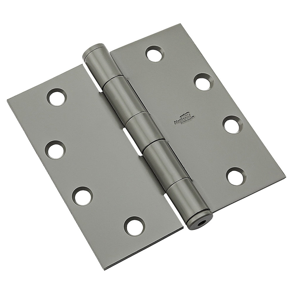 National Hardware N236-014 Template Hinge, Steel, Prime Coat, Non-Rising, Removable Pin, 90 lb