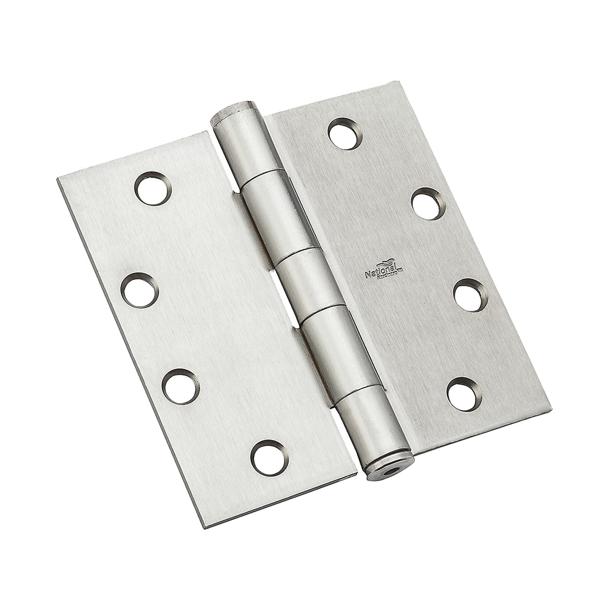 National Hardware F179 Series N236-015 Template Hinge, 4-1/2 in H Frame Leaf, 1.3875 in Thick Frame Leaf, Steel, 90 lb