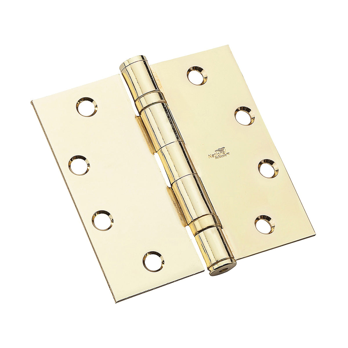 National Hardware N236-156 Door Hinge, Steel, Brass, 50 lb