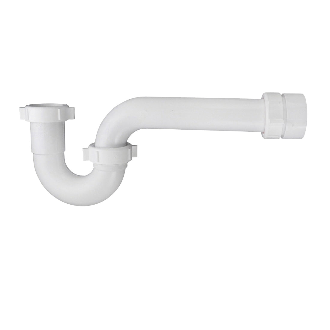 Plumb Pak 400TTW P-Trap, 1-1/2 x 1-1/2 in, Plastic, White