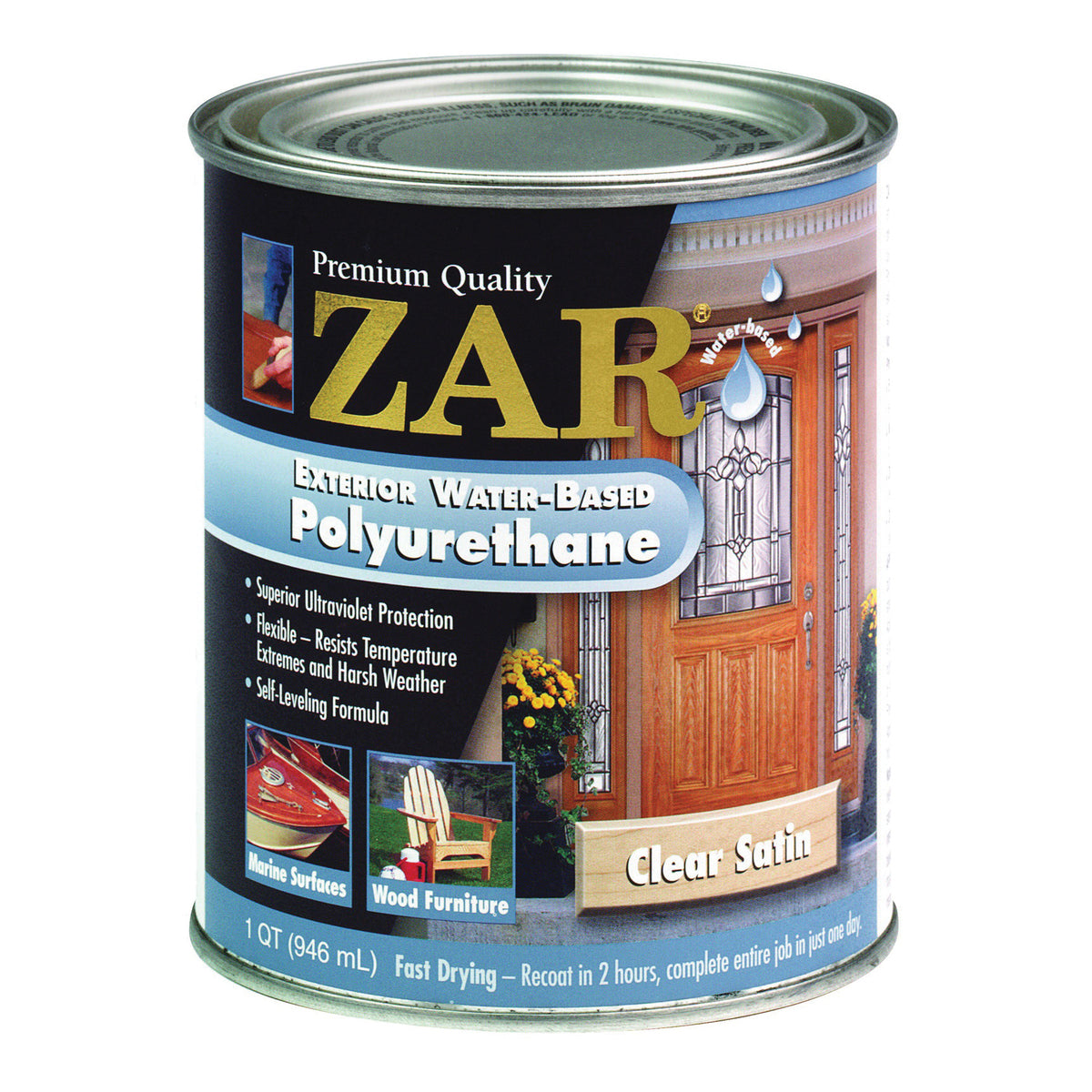 ZAR 32712 Polyurethane, Liquid, Amber, 1 qt, Can