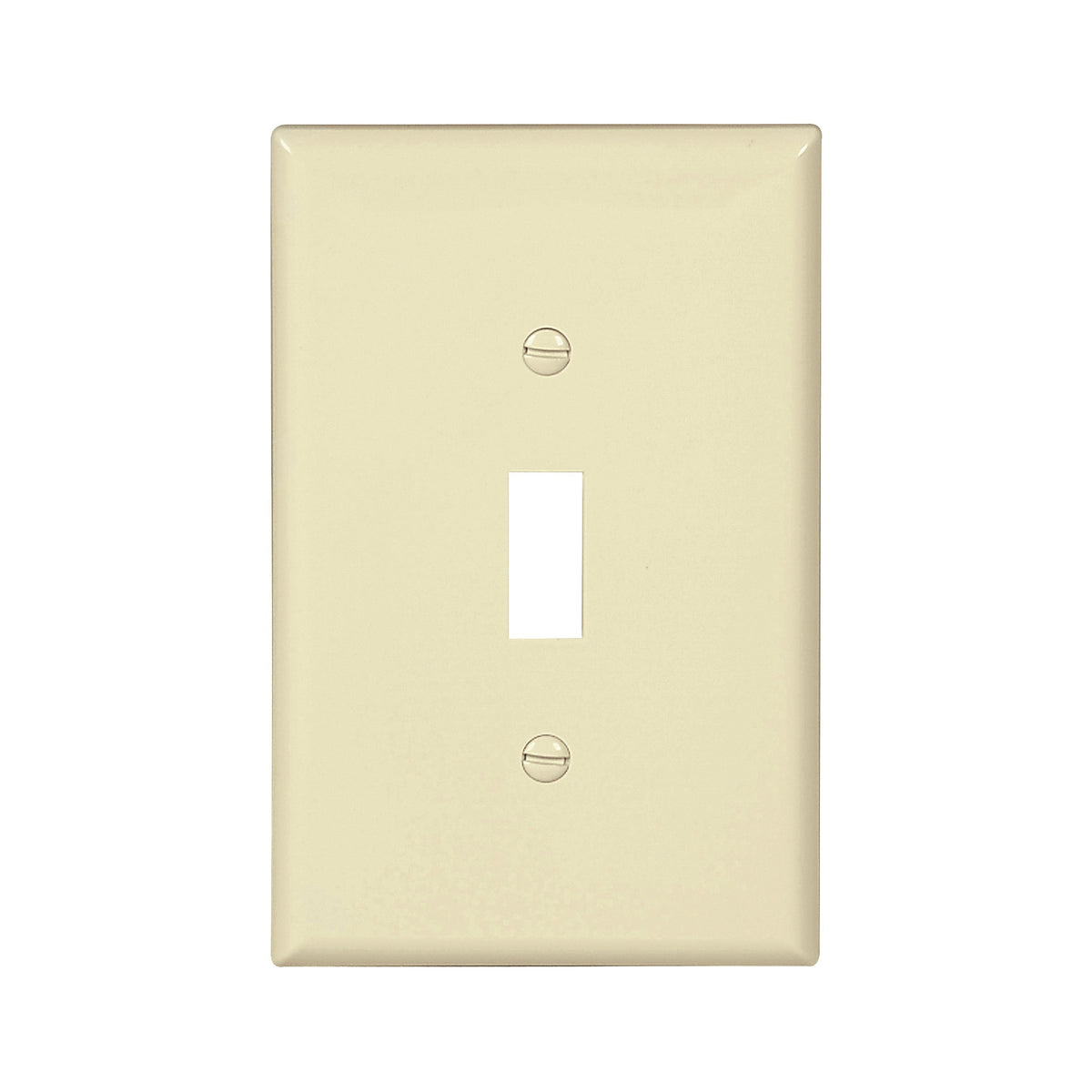 Eaton Wiring Devices PJ1LA Wallplate, 4-7/8 in L, 3-1/8 in W, 1 -Gang, Polycarbonate, Light Almond, High-Gloss