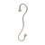 Perky-Pet 85 Hanging Hook, Beaded, Steel, Brushed Copper