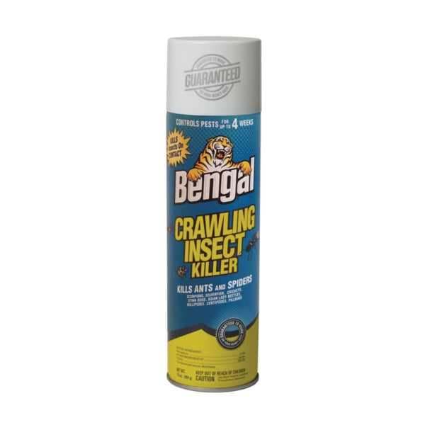 Bengal 93500 Crawling Insect Killer, Spray Application, Indoor, Outdoor, 16 oz Aerosol Can