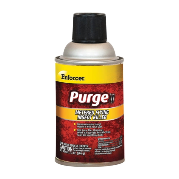Enforcer Purge I EPMFIK7 Flying Insect Killer, Aerosol, Clear, Characteristic, 7.3 oz Aerosol Can