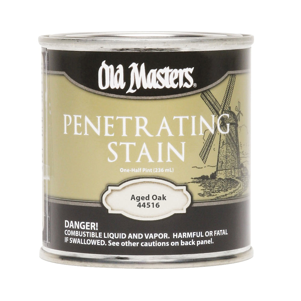 Old Masters 44516 Penetrating Stain, Aged Oak, Liquid, 0.5 pt