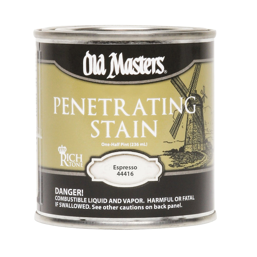 Old Masters 44416 Penetrating Stain, Espresso, Liquid, 0.5 pt