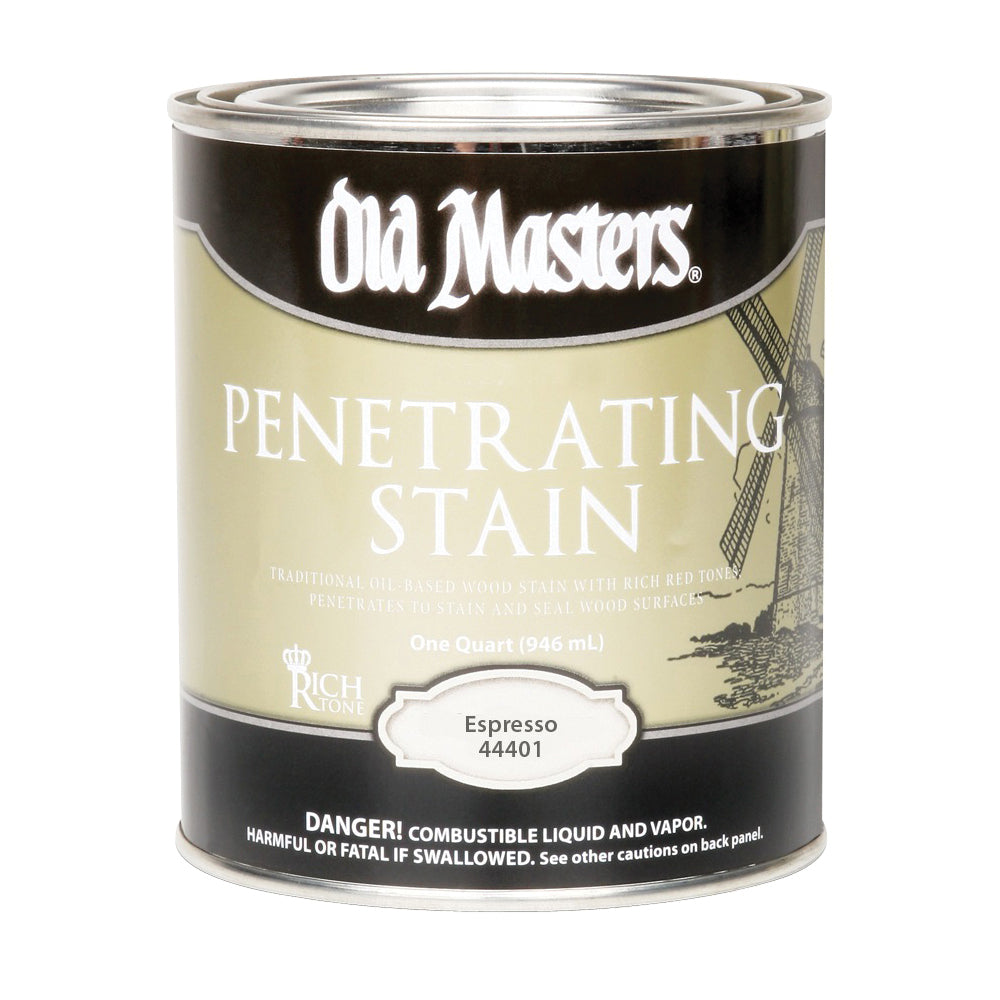 Old Masters 44401 Penetrating Stain, Espresso, Liquid, 1 gal