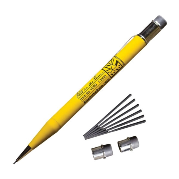 Rite in the Rain YE99 Mechanical Pencil, 1.1 mm Lead, HB #2 Lead, Black Lead, 5-3/4 in L