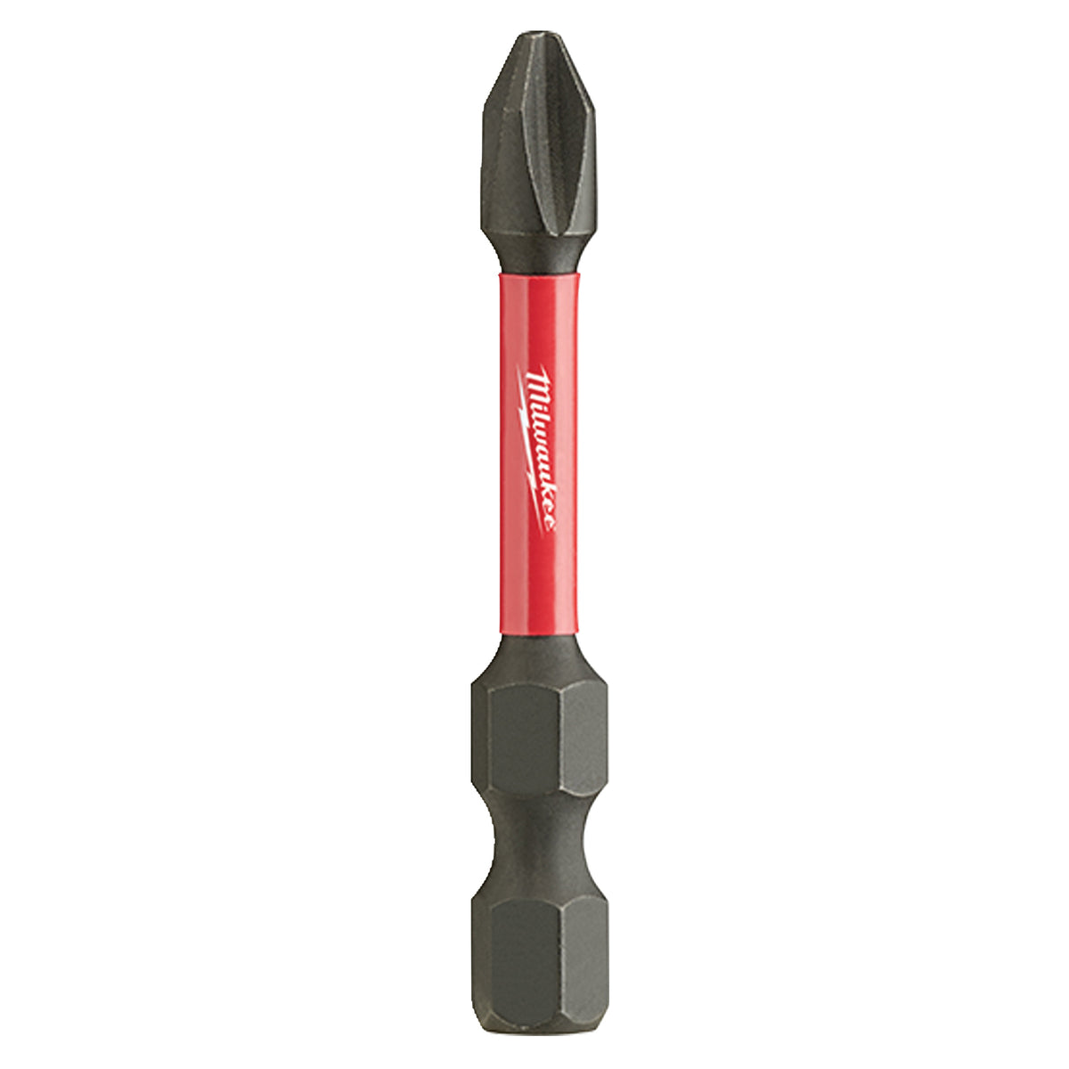 Milwaukee SHOCKWAVE 48-32-4762 Power Bit, #2 Drive, Phillips Drive, 1/4 in Shank, Hex Shank, 2 in L, Steel