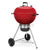 Weber Original Kettle 14615001 Premium Charcoal Grill, 363 sq-in Primary Cooking Surface, Red, Steel Body