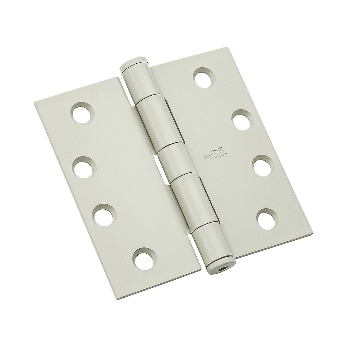 National Hardware 179 Series N236-124 Standard Weight Template Hinge, 4 in H Frame Leaf, Steel, Prime Coat, 85 lb