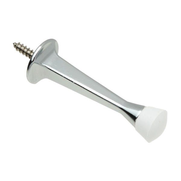 National Hardware 243 Series N330-837 Rigid Door Stop, 3 in Projection, Zinc, Chrome