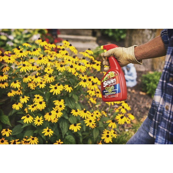 Sevin 100536444 Insect Killer, Liquid, Spray Application, 32 oz Bottle