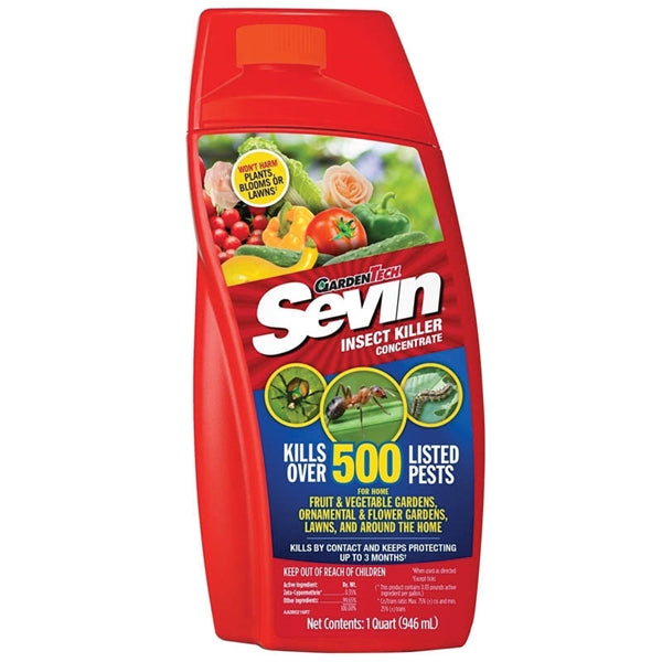 Sevin 100530125 Insect Killer, Liquid, Spray Application, 32 oz Bottle