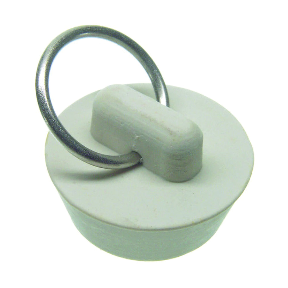 Danco 80223 Drain Stopper, Rubber, White, For: 1 in Drain, Universal Kitchen or Bathroom Sinks