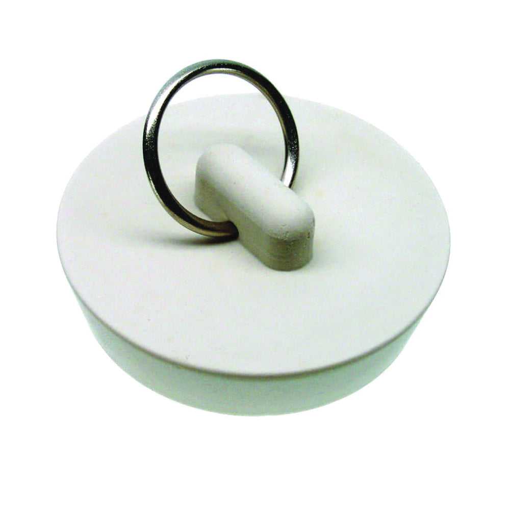 Danco 80228 Drain Stopper, Rubber, White, For: 1-5/8 in Drain, Universal Sink