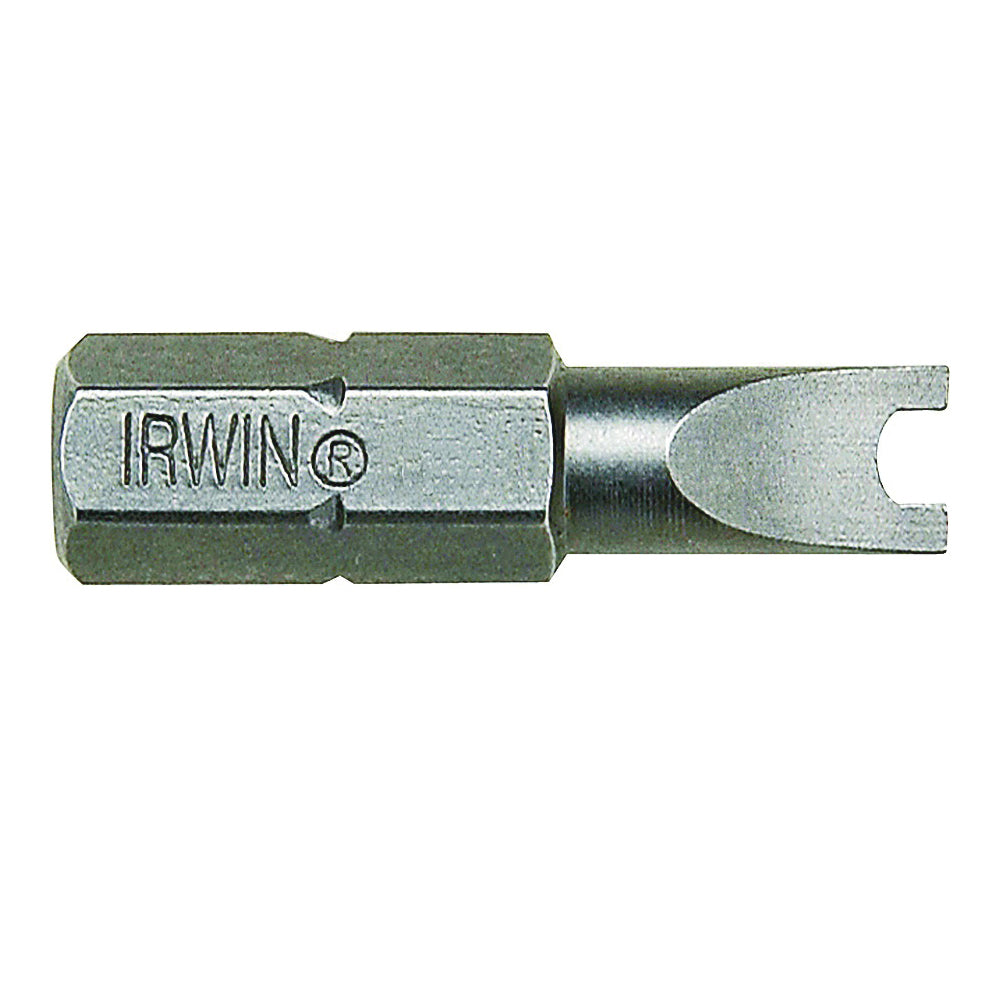 IRWIN 92567 Insert Bit, #8 Drive, Spanner Drive, 1/4 in Shank, Hex Shank, 1 in L, S2 Steel
