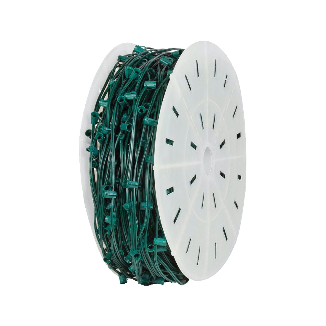 Hometown Holidays C71000GC-12 Cord Light, C7 Lamp, 1000 ft L