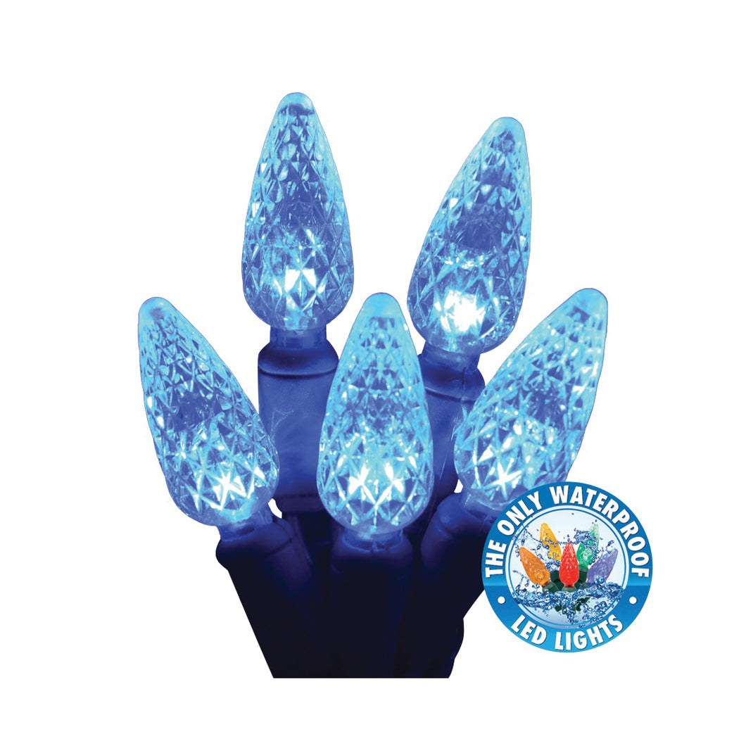 Holiday Bright Lights LEDBX-C650-BL6 Light Set, 50-Lamp, LED Lamp, Blue Lamp, 50,000 hr Average Life, 26 ft L
