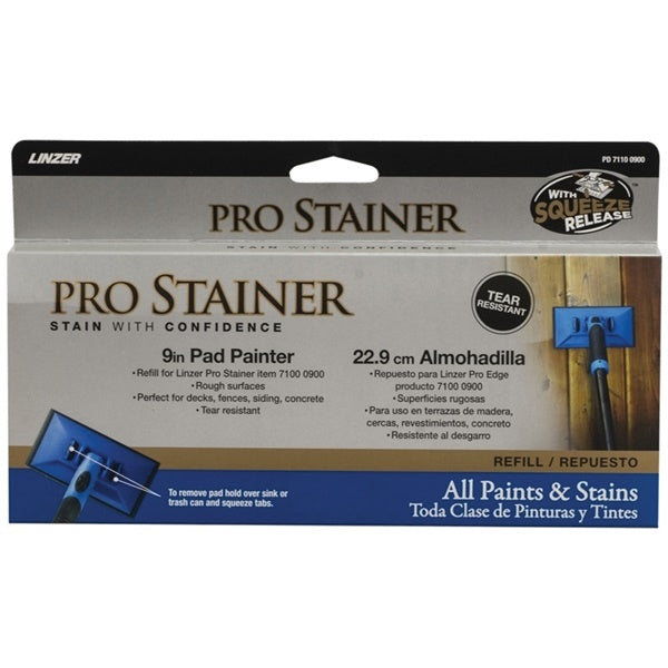 Linzer PD7110-9 Pad Painter Refill, 9 in L Pad