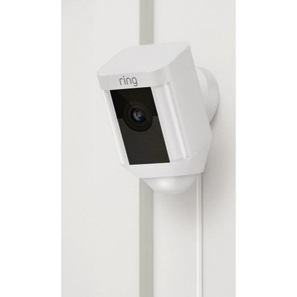 Ring 8SH1P7-WEN0 Wired Spotlight Camera, 140 deg View, 1080 pixel Resolution, Night Vision: 15 to 60 ft, White