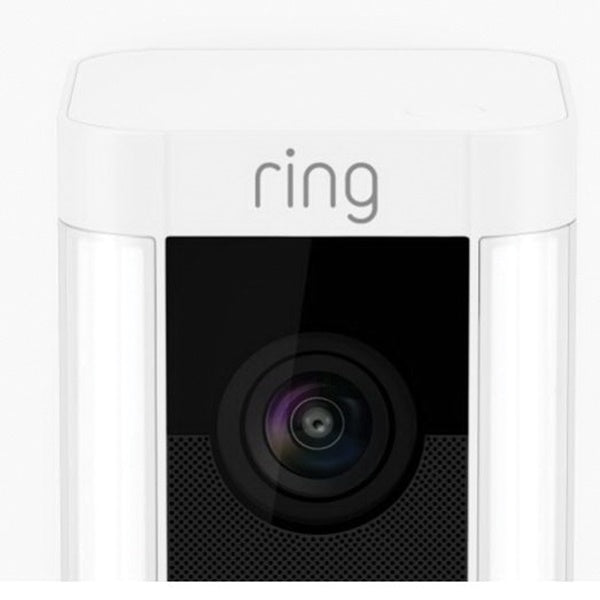 Ring 8SH1P7-WEN0 Wired Spotlight Camera, 140 deg View, 1080 pixel Resolution, Night Vision: 15 to 60 ft, White