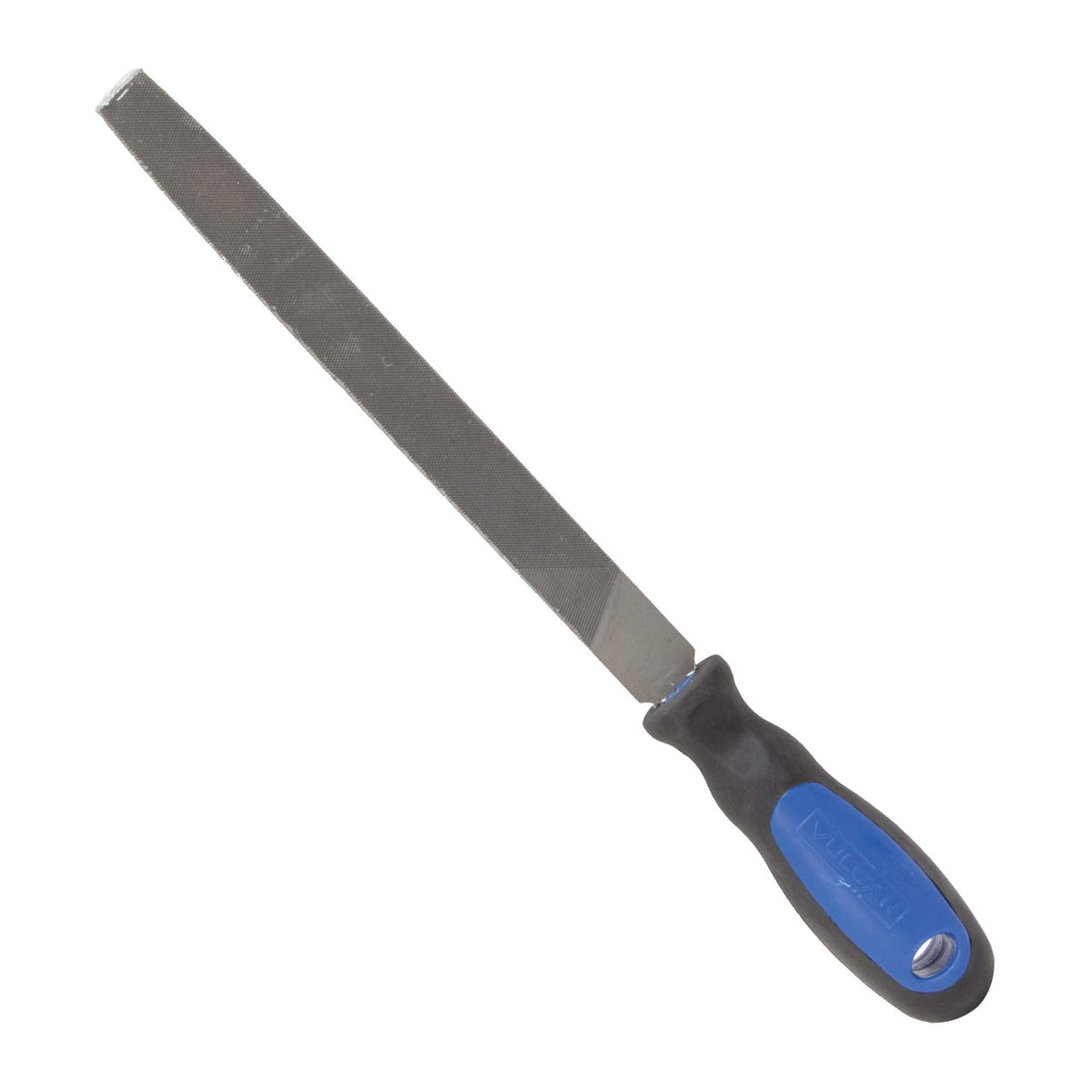 Vulcan JL-F001 File, Flat Profile, Flat Pattern, Double Cut Cut, 3/4 in W Blade, Cushion-Grip Handle