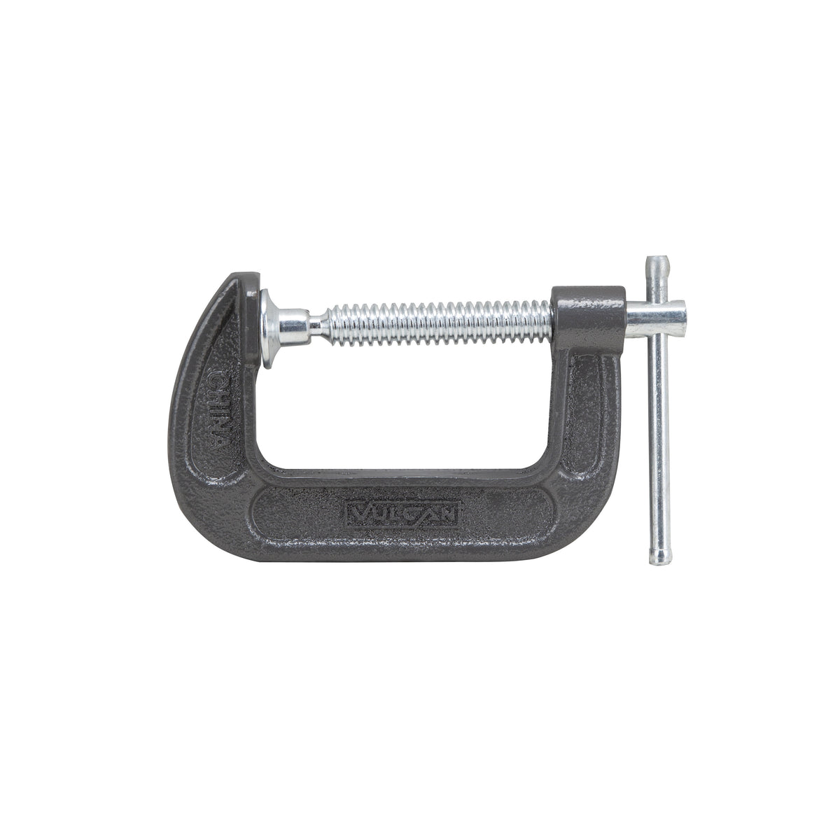 Vulcan JL27362 C-Clamp, 3 in Max Opening Size, 1-3/4 in D Throat, Steel Body, Gray Body