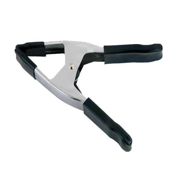 Vulcan JL27529 Spring Clamp, 3 in Clamping, Steel, Silver, Chrome