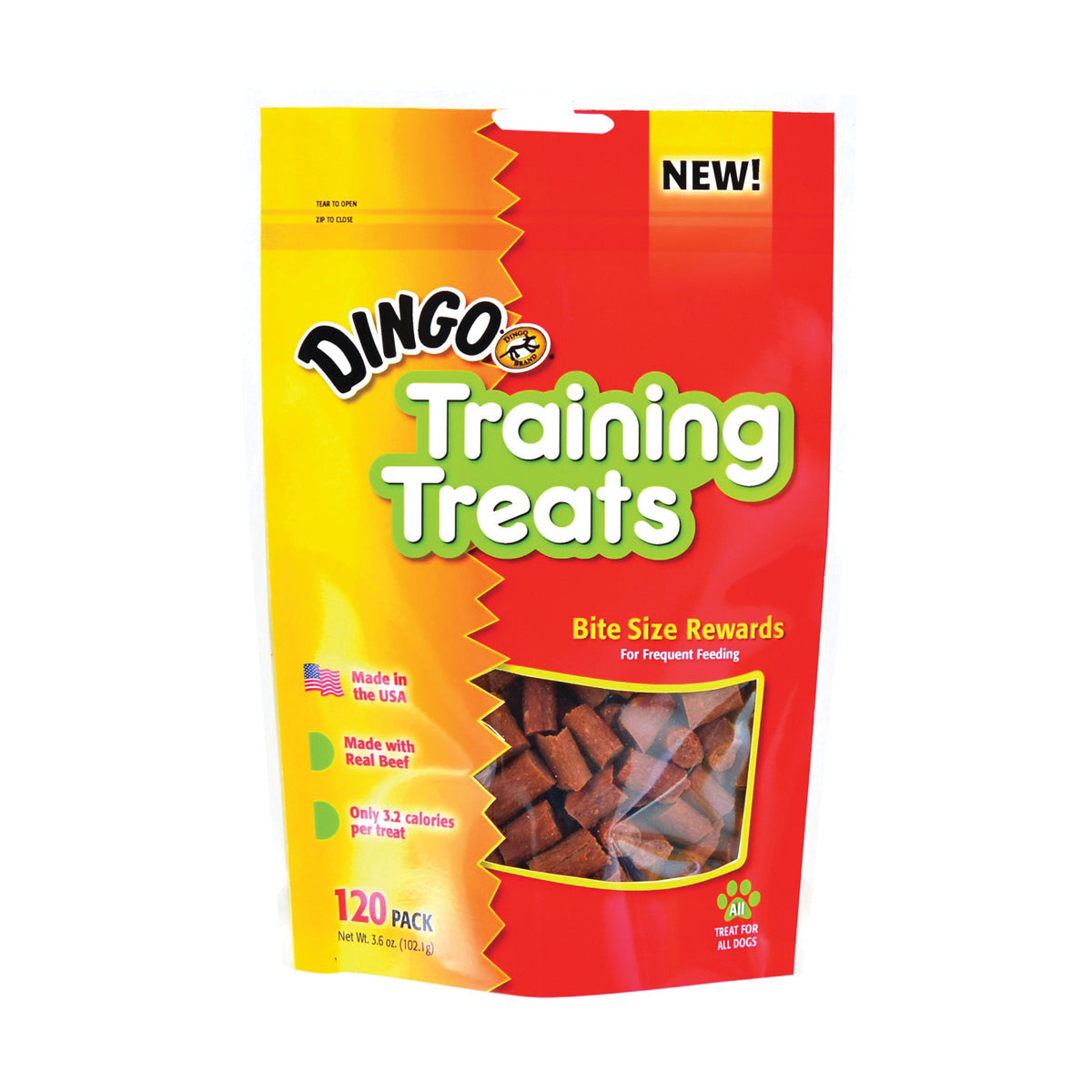 Dingo DN-99162PDQ Dog Training Treat, Beef Flavor