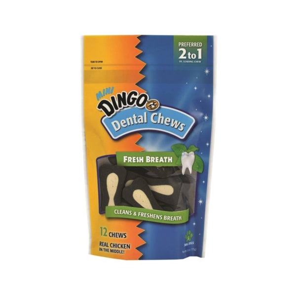 Dingo P-26018 Dog Dental Chew, Chicken Flavor