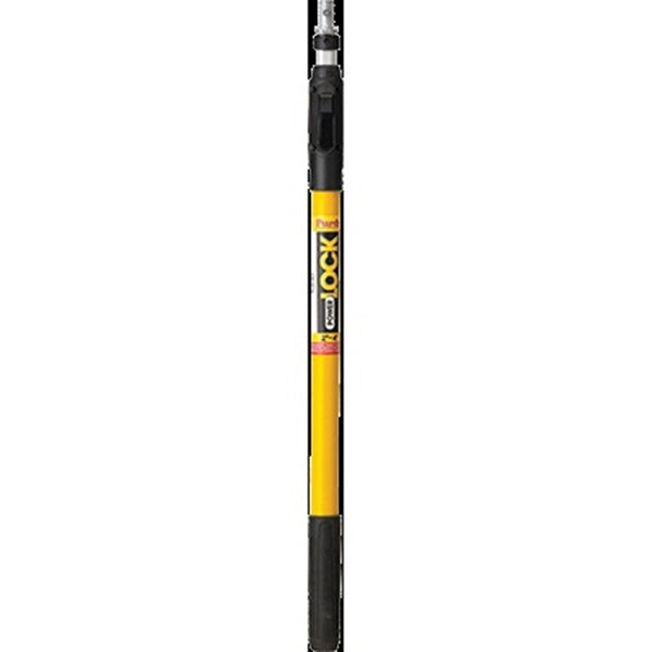 Purdy POWER LOCK 140855624 Extension Pole, 1-5/16 in Dia, 2 to 4 ft L, Aluminum/Fiberglass, Rubber Handle