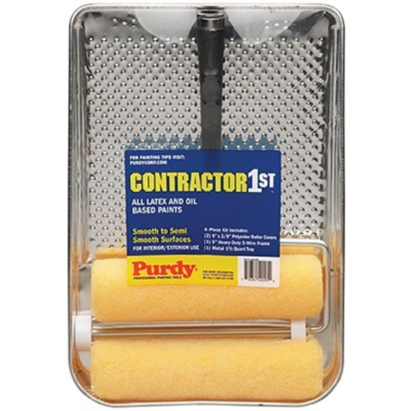 Purdy Contractor 1st 144688182 Paint Roller Cover, 3/8 in Thick Nap, 18 in L, Polyester Cover