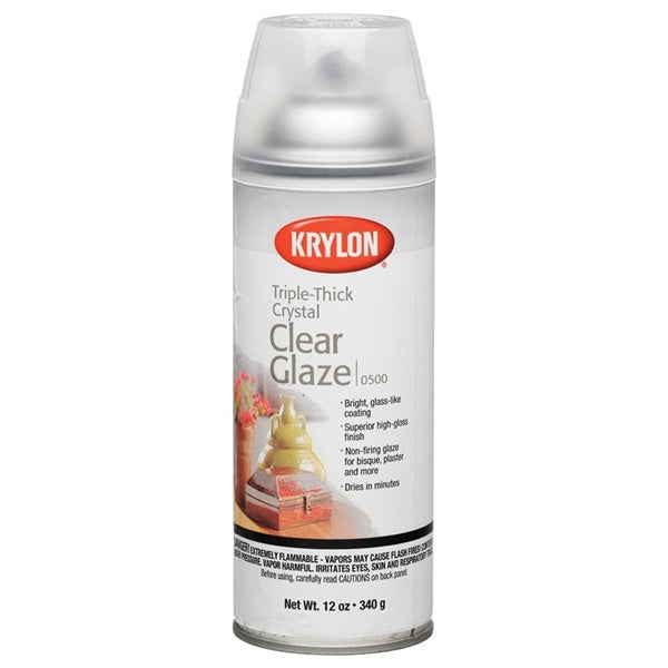 Krylon I00500A00 Spray Paint, Gloss, Clear, 11 oz, Aerosol Can