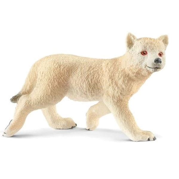Schleich-S 14804 Figurine, 3 to 8 years, Arctic Wolf Cub, Plastic