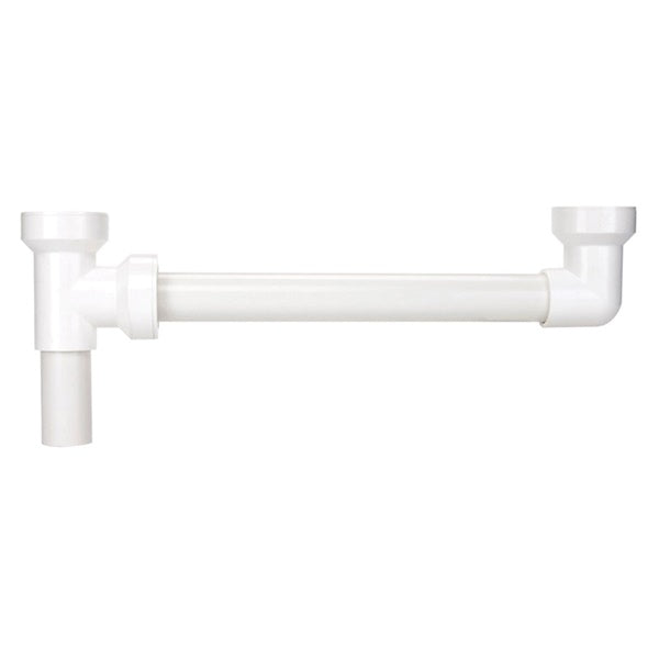 INSTA-PLUMB 125-16QLK Waste Tube, End Outlet, Plastic, White