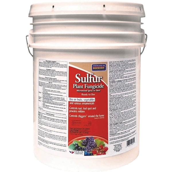 Bonide 20610 Sulfur Plant Fungicide, 25 lb Bucket