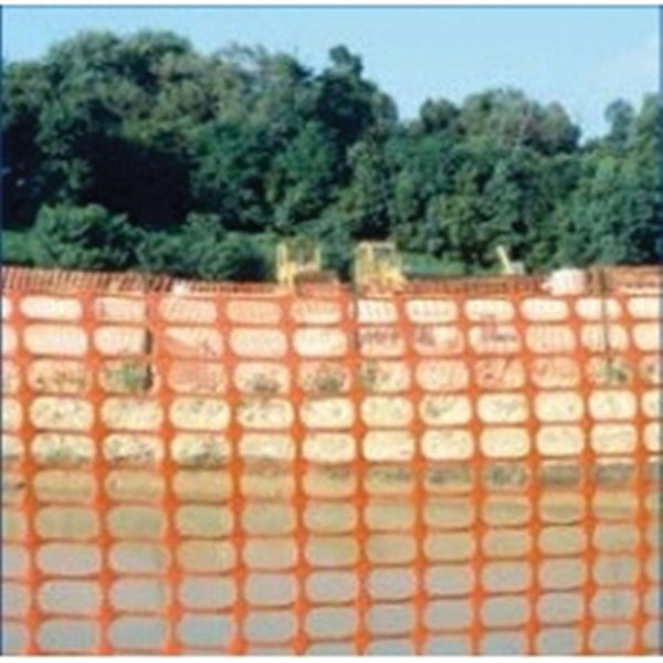 TENAX 89909104 Warning Barrier, 100 ft L, 3-1/2 x 1-1/2 in Mesh, HDPE, Orange