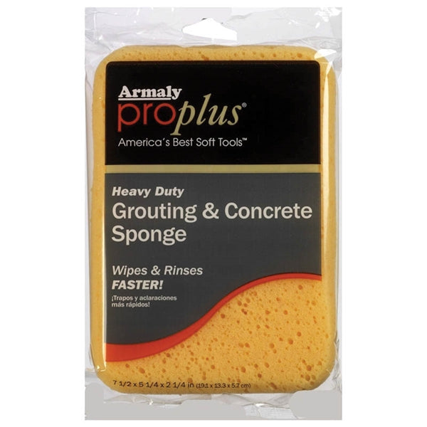 Armaly ProPlus 603 Grouting and Concrete Sponge, 7-1/2 in L, 5-1/4 in W, 2-1/4 in Thick, Polyester