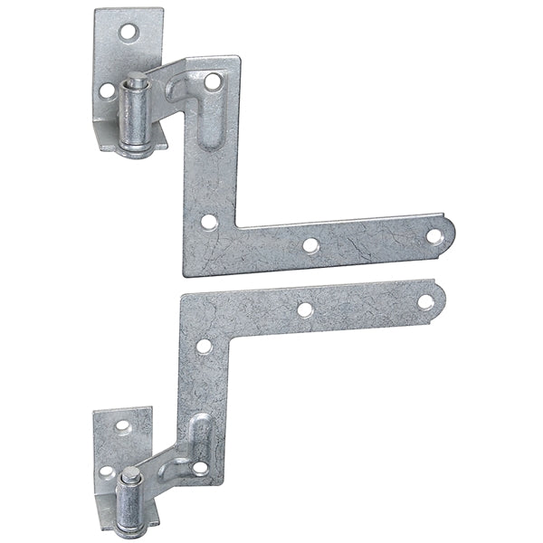 National Hardware N269-862 Blind Shutter Hinge, Galvanized Steel, Black, Strap Mounting