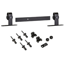 Load image into Gallery viewer, National Hardware N186-900 Sliding Door Hardware Mini Kit, 48 in L Track, Steel, Oil-Rubbed Bronze, Top Mounting
