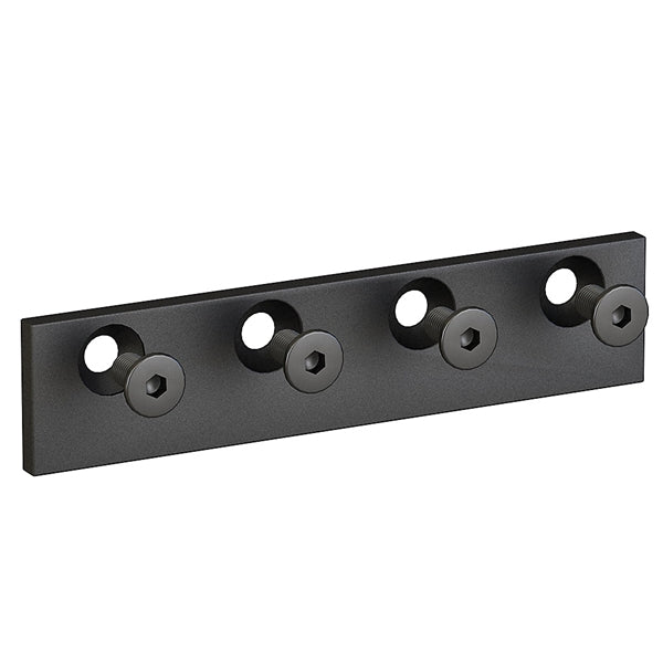 National Hardware N186-902 Sliding Door Hardware Mini Kit, 48 in L Track, Steel, Oil-Rubbed Bronze, Strap Mounting